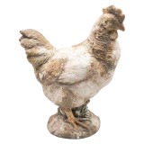 Cumpara ieftin Figurina Gaina ceramica bej maro 34x18x44 cm