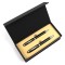 Set pix+stilou metalic corp negru accesorii crom