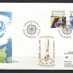 Danemarca 1991 - FDC SPECIAL AUR - EUROPA SPATIALA - Tiraj 60 ex. numerotate