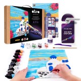 Set pictura 3D cu argila usoara, 30 40cm - Santorini