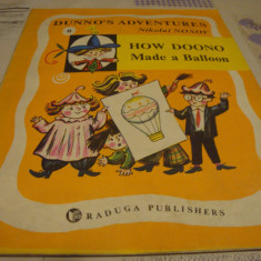 Nikolai Nosov - Dunno's Adventures nr 6 - in engleza - ed Raduga 1984