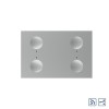 Modul intrerupator cvadruplu cap scara / cap cruce wireless cu touch Livolo standard Italian, Serie noua SmartElectro IntelligentHouse