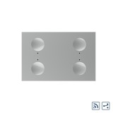 Modul intrerupator cvadruplu cap scara / cap cruce wireless cu touch Livolo standard Italian, Serie noua SmartElectro IntelligentHouse