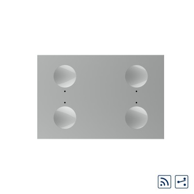 Modul intrerupator cvadruplu cap scara / cap cruce wireless cu touch Livolo standard Italian, Serie noua SmartElectro IntelligentHouse foto