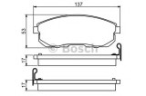 Set placute frana,frana disc NISSAN TIIDA Limuzina (SC11X) (2006 - 2016) BOSCH 0 986 494 277