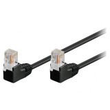 Patch cord U/UTP Cat5e 0,25m Negru
