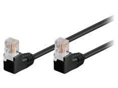 Patch cord U/UTP Cat5e Negru 10m