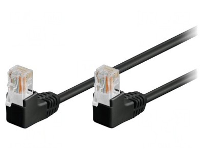 Patch Cord Ethernet UTP Cat5e PVC Negru 3m foto