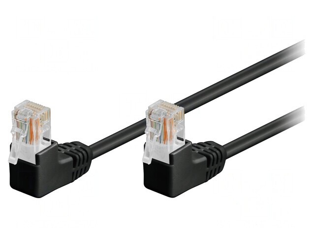 Patch Cord Ethernet UTP Cat5e PVC Negru 3m