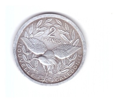 Moneda Noua Caledonie 2 francs/franci 1983, stare buna, curata foto
