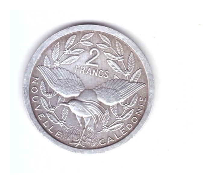 Moneda Noua Caledonie 2 francs/franci 1983, stare buna, curata