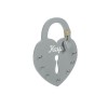 Suport decorativ pentru chei, Inima Lacat, 20x25 cm, Lemn, ATU-086515, Oem
