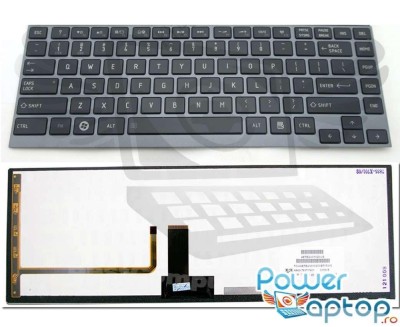 Tastatura Toshiba NS TX5BN 0S iluminata backlit, NSK TX3BC iluminata backlit, PK130T72A08 iluminata backlit, foto
