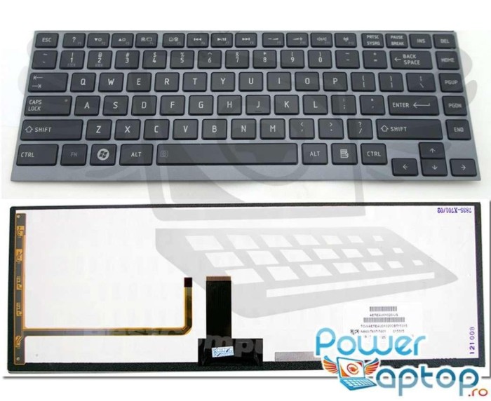 Tastatura Toshiba NS TX5BN 0S iluminata backlit, NSK TX3BC iluminata backlit, PK130T72A08 iluminata backlit,