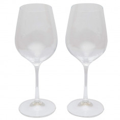 Pahare vin alb cristal Plus, 2x400 ml, Transparente