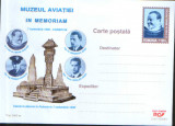 Romania - Intreg postal CP necirculat 2001- Muzeul Aviatiei,In Memoriam