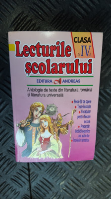 LECTURILE SCOLARULUI CLASA A IV A ANTOLOGIE DE TEXTE DIN LITERATURA ROMANA foto