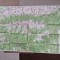 harta muntii fagaras - din anul 1986 - dimensiuni 90/52 cm