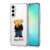 Husa antisoc pentru samsung galaxy s25 plus, airbag pro, clear, stay real