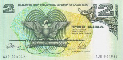 Bancnota Papua Noua Guinee 2 Kina (1981) - P5a UNC foto