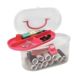 Cumpara ieftin Set de croitorie, 43 articole pentru coasere si reparatii textile, cu cutie depozitare cu capac, multicolor