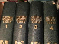 DICTIONAR ENCICLOPEDIC ROMAN--4 VOL-1=880 PG A 4-2=945 PG- 3=911 PG- 4=959 PG A4 foto