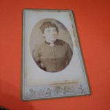 Cumpara ieftin FOTO PORTRET FEMEIE 1886 VECHI PE CARTON GROS 10 / 7 CM DE COLECTIE RARA!