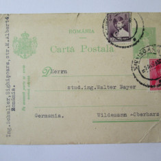 Carte postala tipografiata circulata 1930 Mihai I rege copil 1927-1930