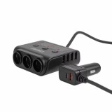 Priza tripla bricheta cu 4xUSB-A + USB-A/USB-C QC3.0 PD3.0 180W 12/24V Amio