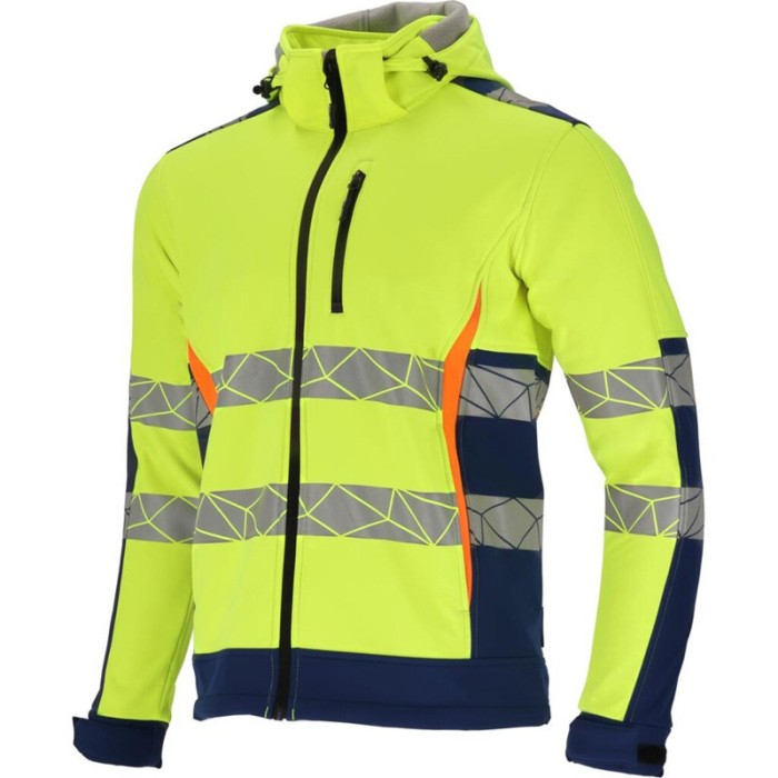 JACHETA REFLECTORIZANTA ELASTICA CU MODEL / VERDE - 2XL