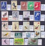 Lot filatelic Păsări &amp; Faună / Rom&acirc;nia, URSS, Canada, Noua Zeelandă, Norvegia, Suedia, Bulgaria, San Marino - A991