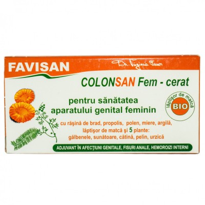 COLONSAN FEM-CERAT SUPOZITOARE (10x1.9) 19g FAVISAN foto