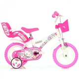 Bicicleta pentru copii Hello Kitty DB-612GL-HK Dino Bikes, 12 inch