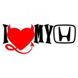 Cumpara ieftin Sticker I Love My HONDA