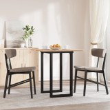 Picioare Masă Cafea Fontă O-Frame 50x40x73cm Negre Stil Industrial Bază Suport Blat Mobilier