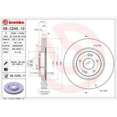 Set discuri frana Hyundai: Grandeur (Hg), I20 3 (Bc3), I40 1 (Vf), IX35 (Lm), Kona (Os), Tucson (Tl); Kia: Cee&amp;amp;#39;d (Jd), Optima (Jf), Proceed (Cd), foto
