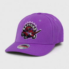 Mitchell&Ness șapcă din amestec de lână Toronto Raptors culoarea violet, cu imprimeu