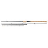 Lanseta Feeder Daiwa Black Widow, 3.90m, 150g, 3+2seg, Varfuri Quiver Incluse, Inele Titanium Oxid