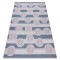 Covor SISAL SION grapefruit 00002 țesute plate ecru / roz / albastru , 160x220 cm