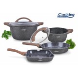 SET GATIT 6 PIESE ALUMINIU TURNAT,PARIS, Heinner