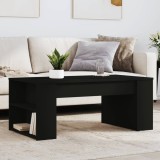 VidaXL Măsuță de cafea, negru, 102x55x42 cm, lemn prelucrat 831854