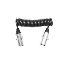 Cablu spiral electric 7 pini, 2,6 m, tata-tata pentru remorca/camion Breckner