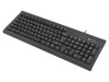 Tastatură neagră USB A NATEC ES layout cu cablu 1,5m ergonomic Smart ID