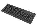 Tastatură neagră USB A NATEC ES layout cu cablu 1,5m ergonomic Smart ID
