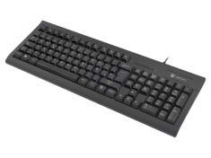 Tastatură neagră USB A NATEC ES layout cu cablu 1,5m ergonomic Smart ID