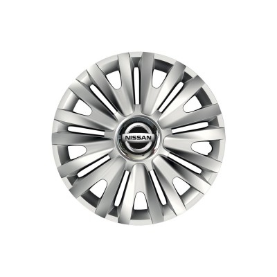Set 4 capace roti Cu Inel Cromat Royal R16 pentru gama auto Nissan foto