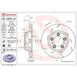 Disc frana Porsche Panamera (970), Panamera (971), Panamera Sport Turismo (971), Spate, Stanga, 330X28mm, ventilat, BREMBO
