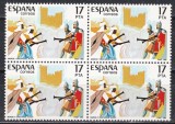 Spania 1985 - Festivalul Crestinilor si Maurilor, Bloc de 4, MNH, Nestampilat