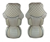 2 x Huse pentru MAN TGX TGA TGM TGL TGS Camioane Bej Piele Textil