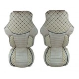 2 x Huse pentru MAN TGX TGA TGM TGL TGS Camioane Bej Piele Textil